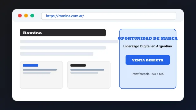 Modelo de aplicación comercial y proyectos digitales para romina.com.ar