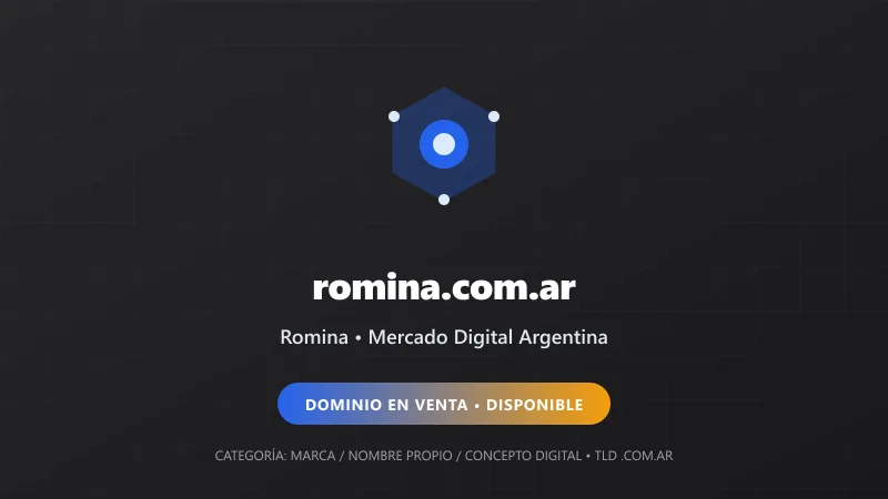 Identidad gráfica y activo digital para Romina en Argentina
